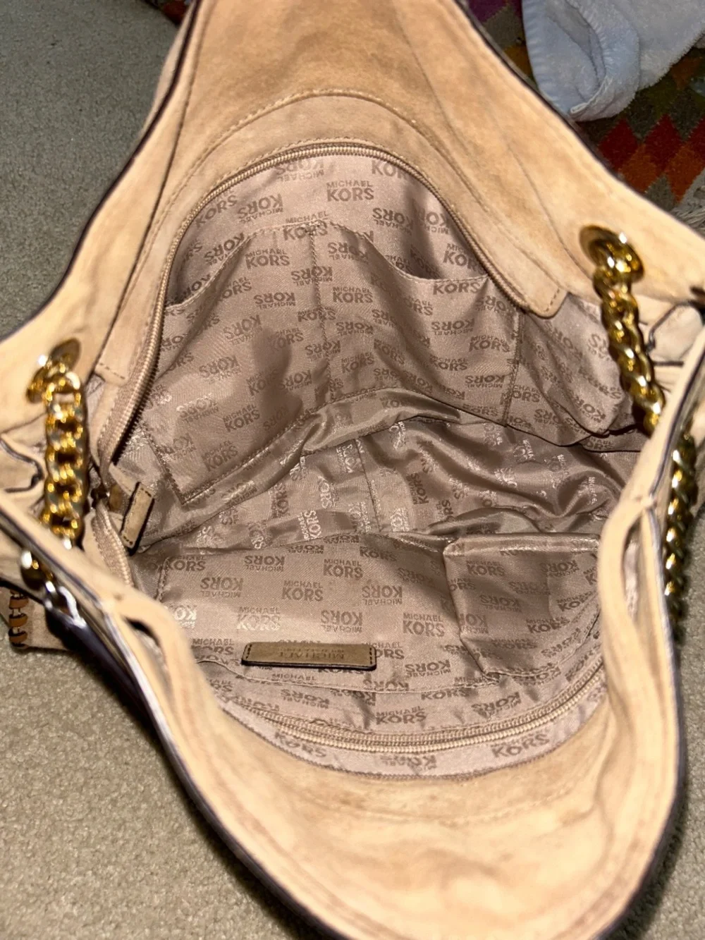 Michael Kors suede bag